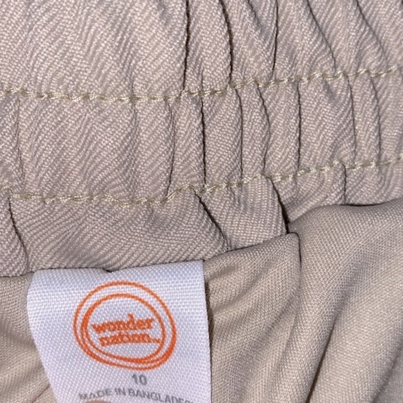 Wonder Nation tan pleated private school girls skirt size 10 - Picture 2 of 5